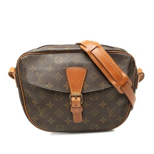 ルイ ヴィトン モノグラム ジュヌフィーユGM 斜め掛け ショルダーバッグ M51225 ブラウン PVC レザー レディース LOUIS VUITTON 【中古】
