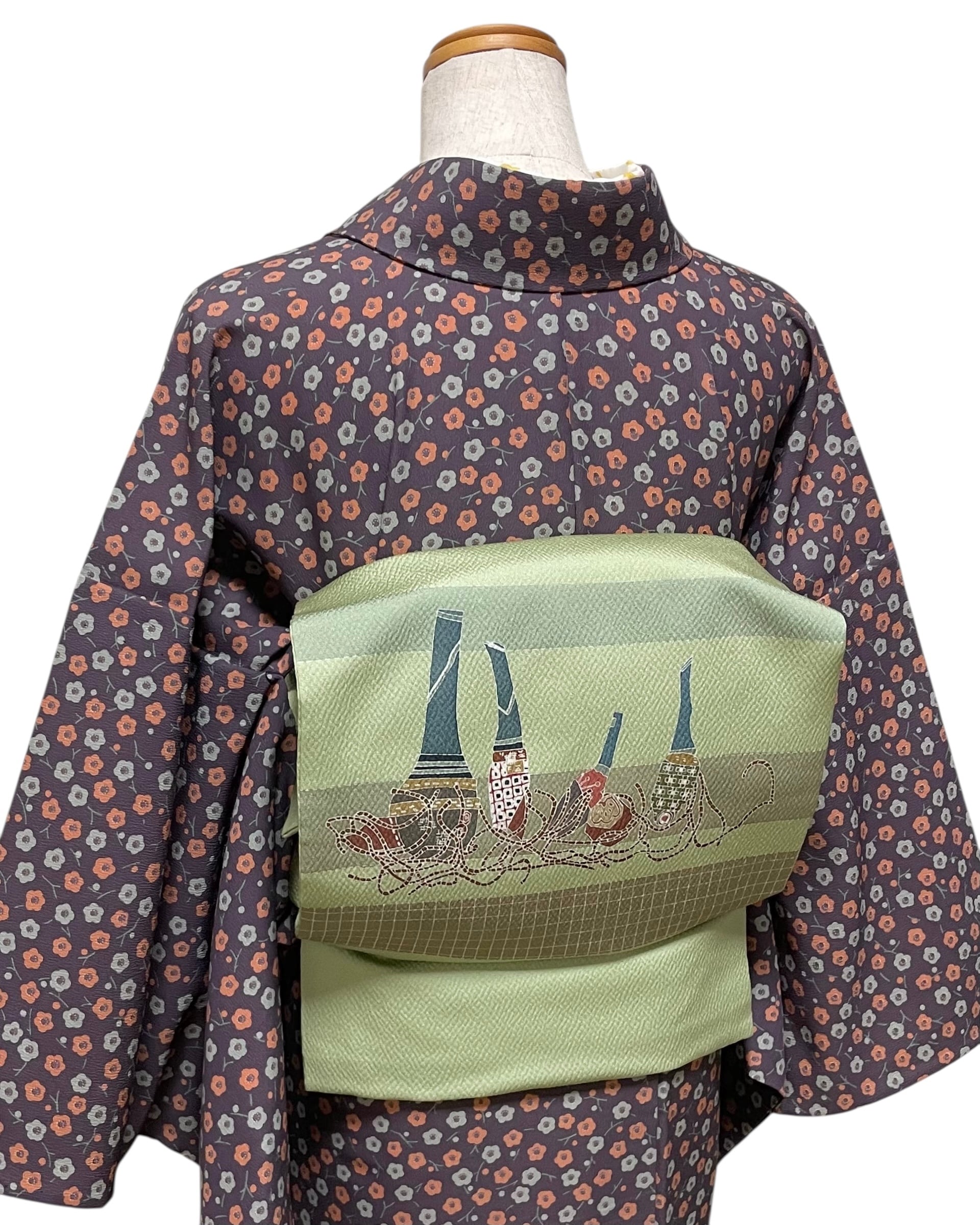 くわい模様縮緬地 名古屋帯 | cocoa