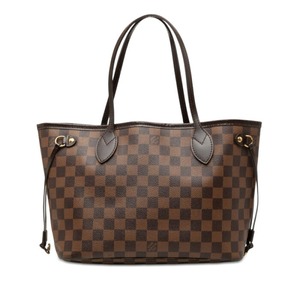 ルイ ヴィトン ダミエ ネヴァーフルPM ハンドバッグ トートバッグ N51109 ブラウン PVC レザー レディース LOUIS VUITTON 【中古】