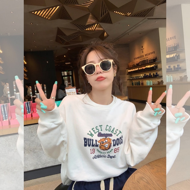 プリントルーズセーター ロング オータム 秋物 6Du_Shop_Women37730717695