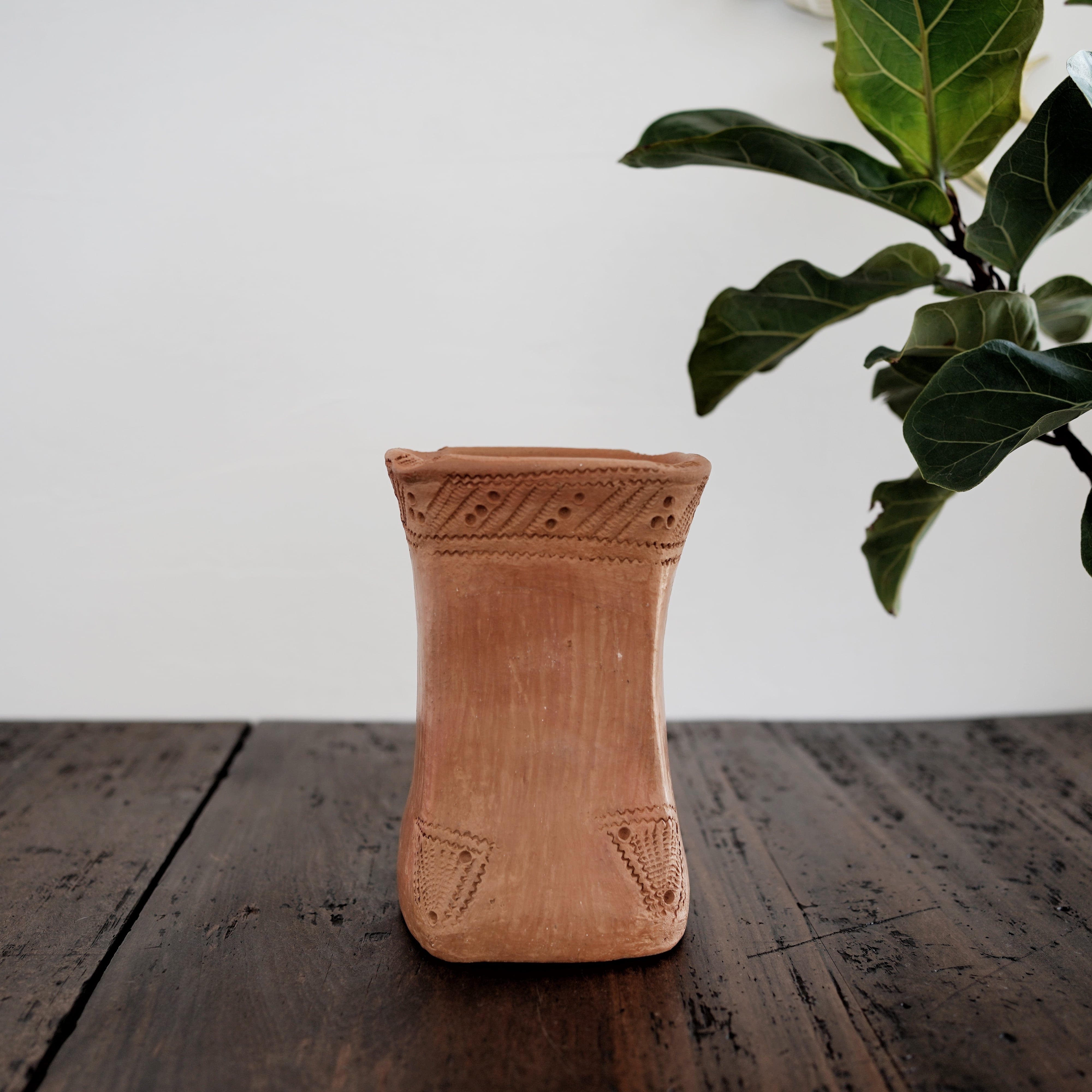 ベルベルリーフ陶器 素焼きワインクーラー