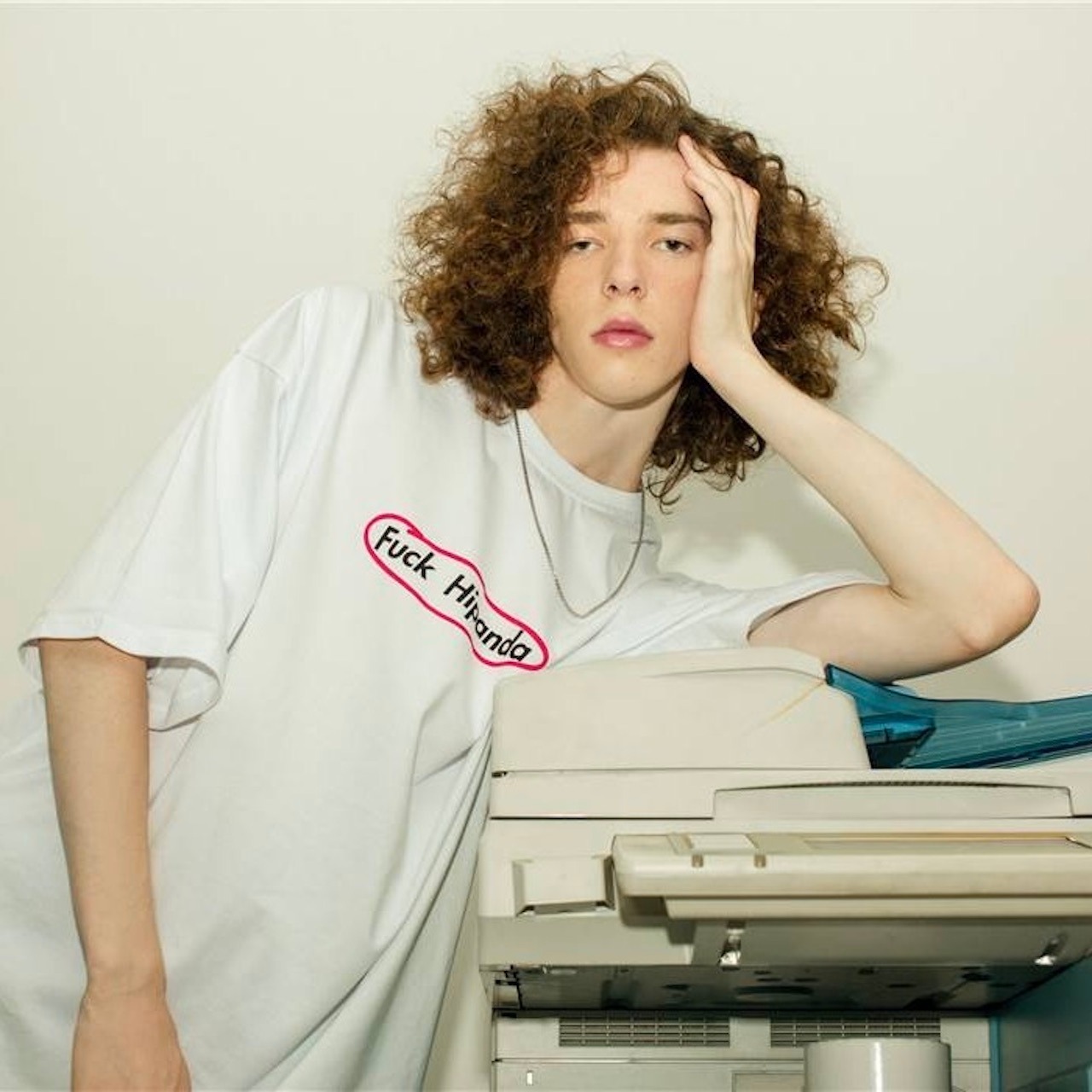 【HIPANDA ハイパンダ】レディース Tシャツ WOMEN'S F*CK PRINT BIG SIZE SHORT SLEEVED T-SHIRT / WHITE・BLACK