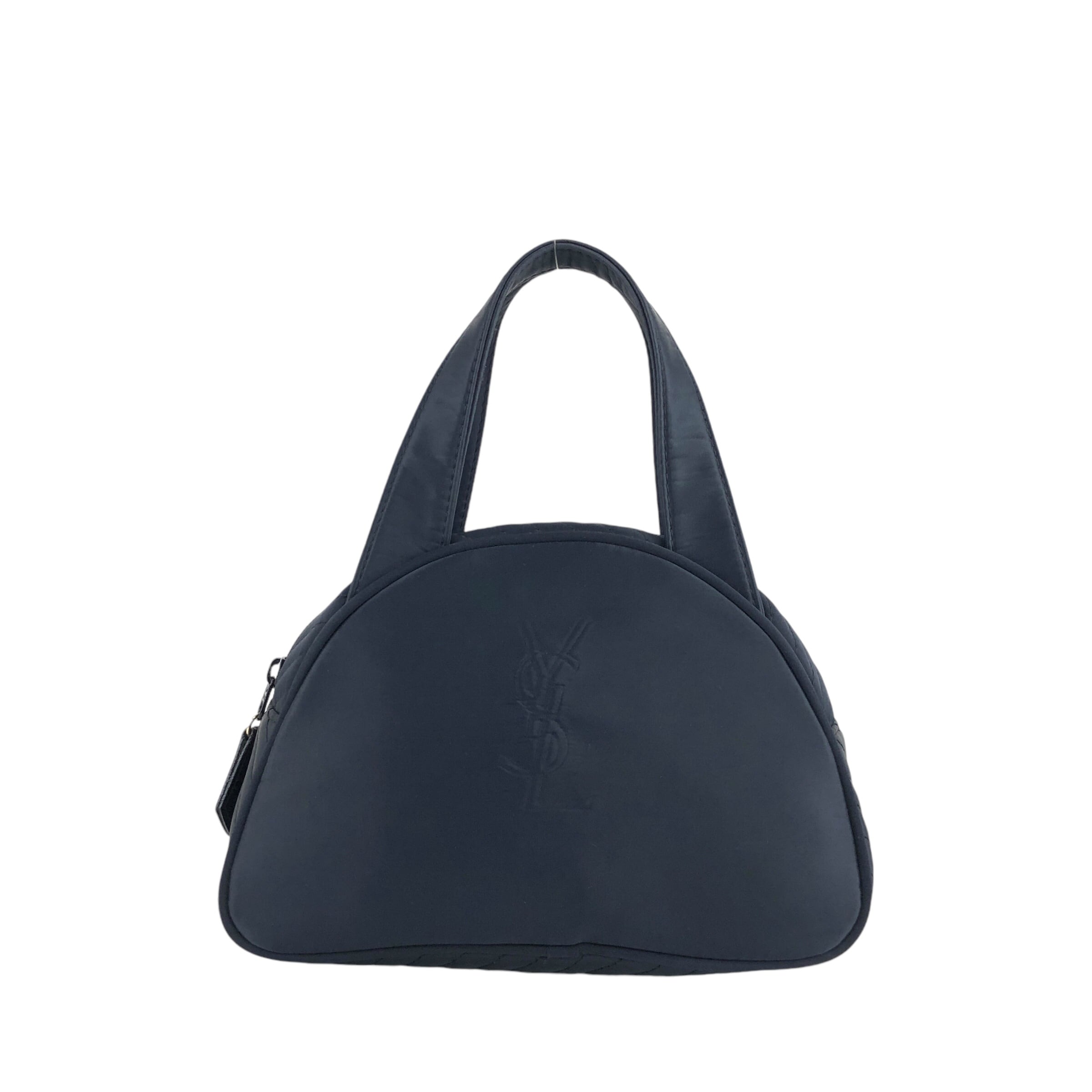 Yves Saint Laurent イヴ・サンローラン ハンドバッグ ネイビー YSL型 Yves Saint Laurent イヴ・サンローラン ハンドバッグ ネイビー YSL型