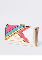 River Island パネルクリップトップWALLET　パステル