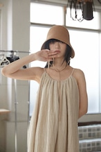 DU250530 linen pleats camisole one piece【残り僅か】
