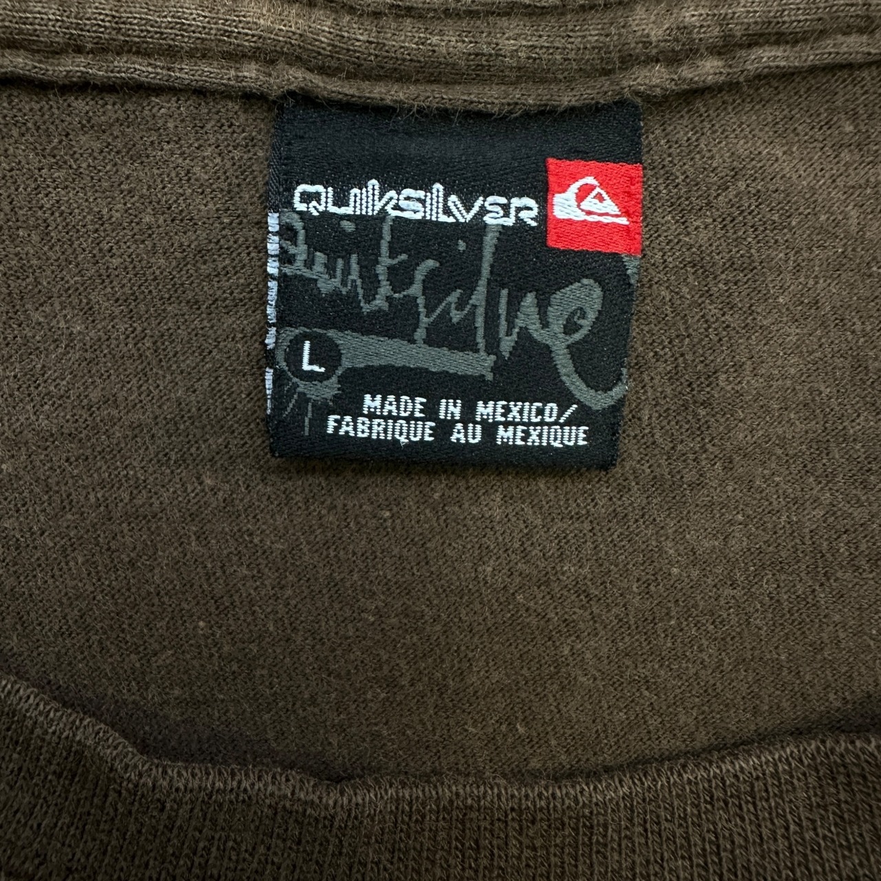 【QUIKSILVER】クイックシルバー ブラウン Tシャツ L
