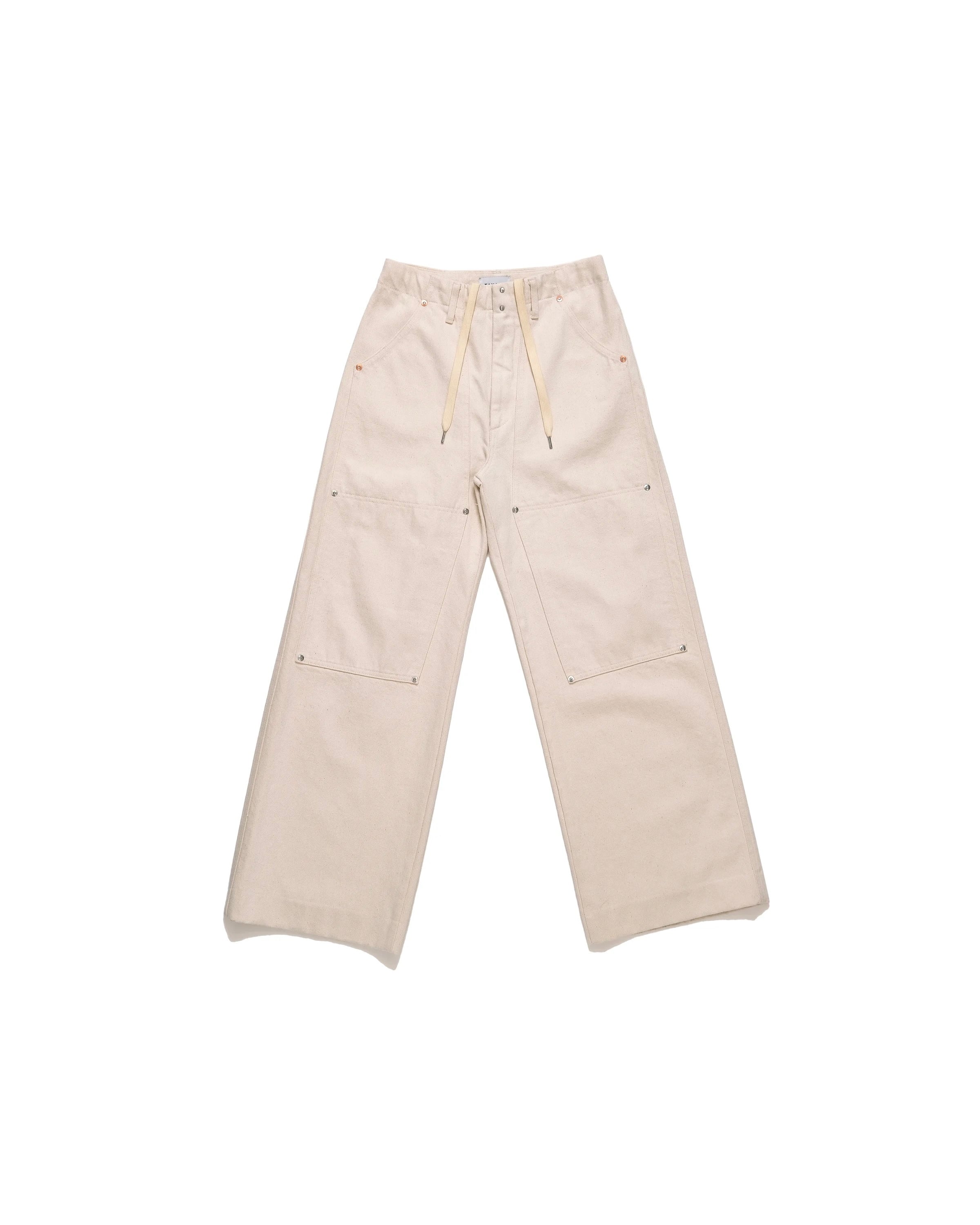 TANAKA】WORK JEAN TROUSERS - WHITE | idealclasse