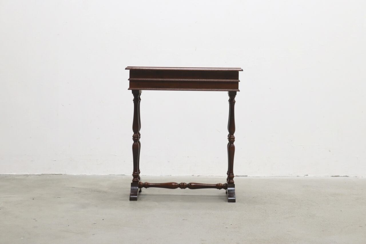 英国 イギリス クラシカル 象嵌 ソーイングテーブル サイドテーブル  