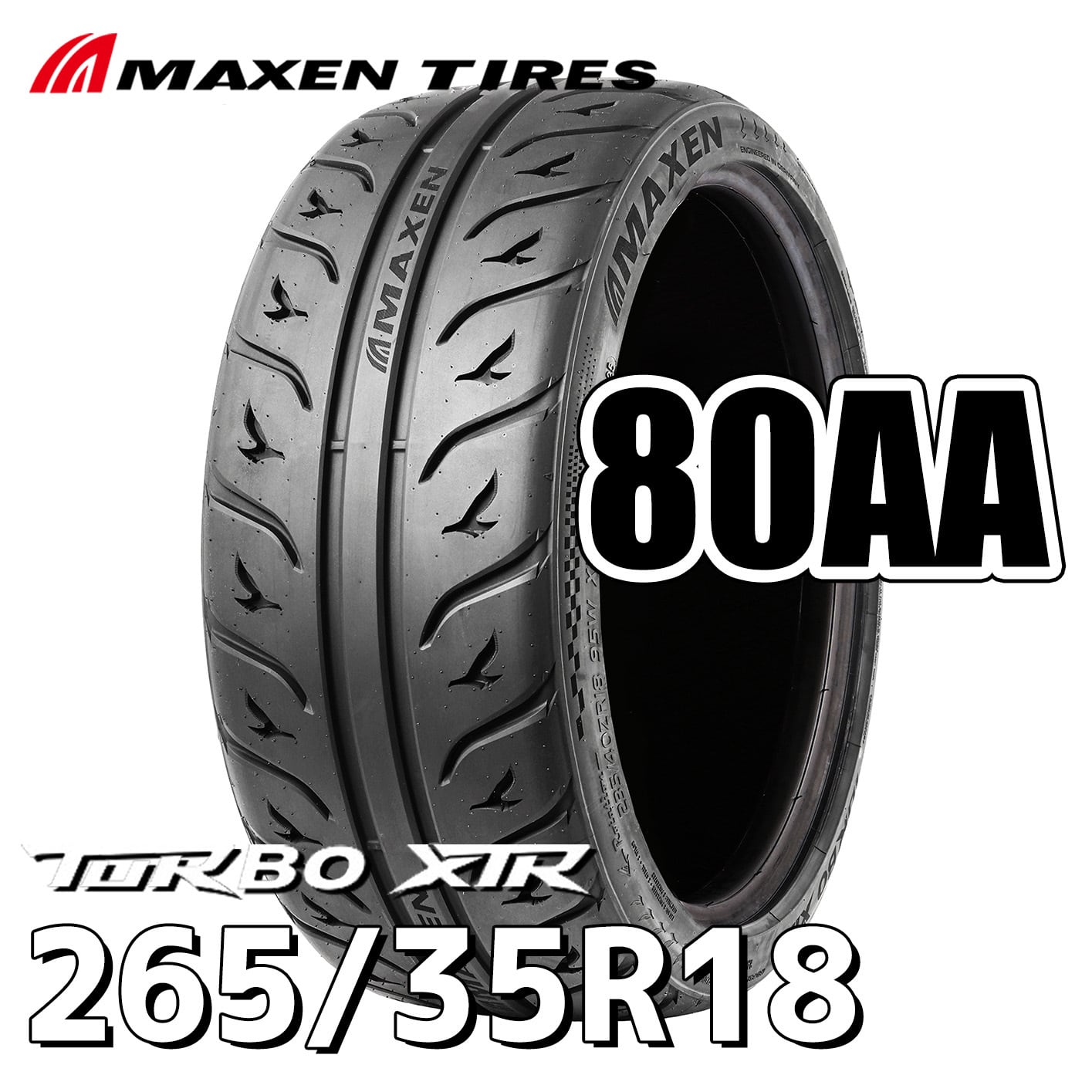 265/35R18 200AA-XTR ドリフト専用 MAXEN マクセン TURBO XTR 18インチ