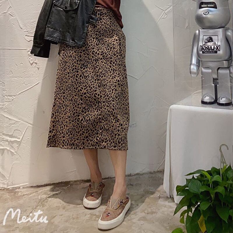 大きいサイズの太った妹は薄く、肉を覆う、西洋風、年齢を下げるファッションフレンチヒョウスカート、女性のスカート、潮と脂肪の潮 ミックスインファッション33243544486