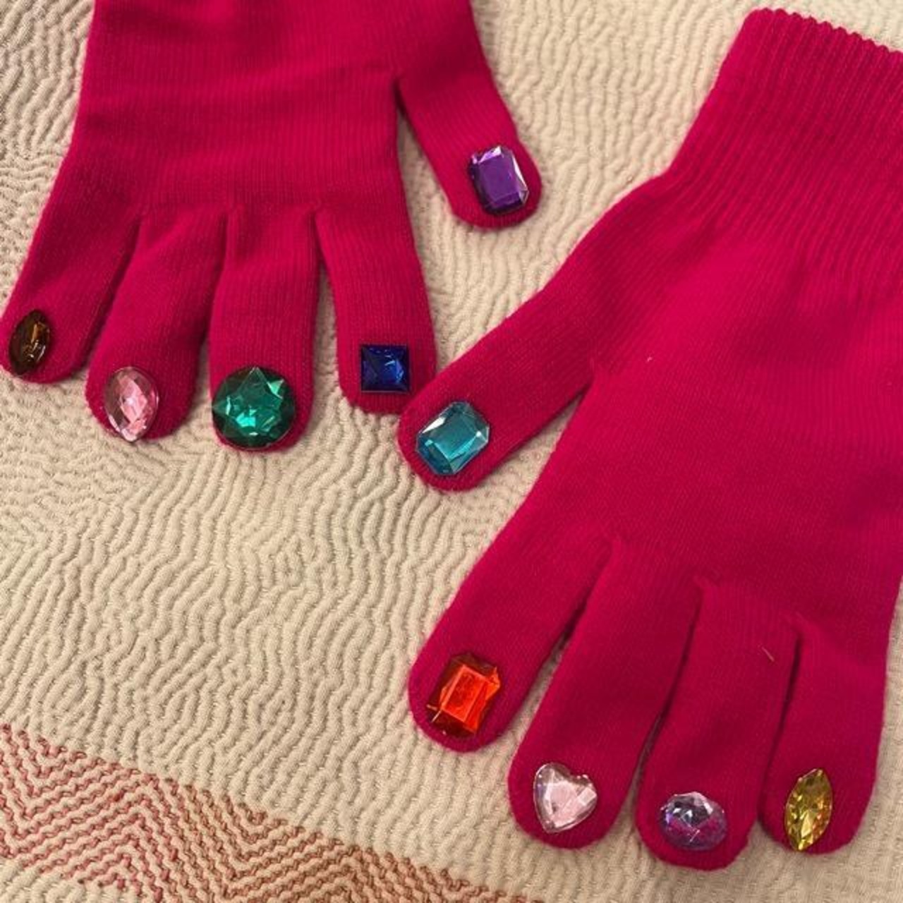 TOPANGA Accessory Jewel Nail Knit Glove (7 colors)
