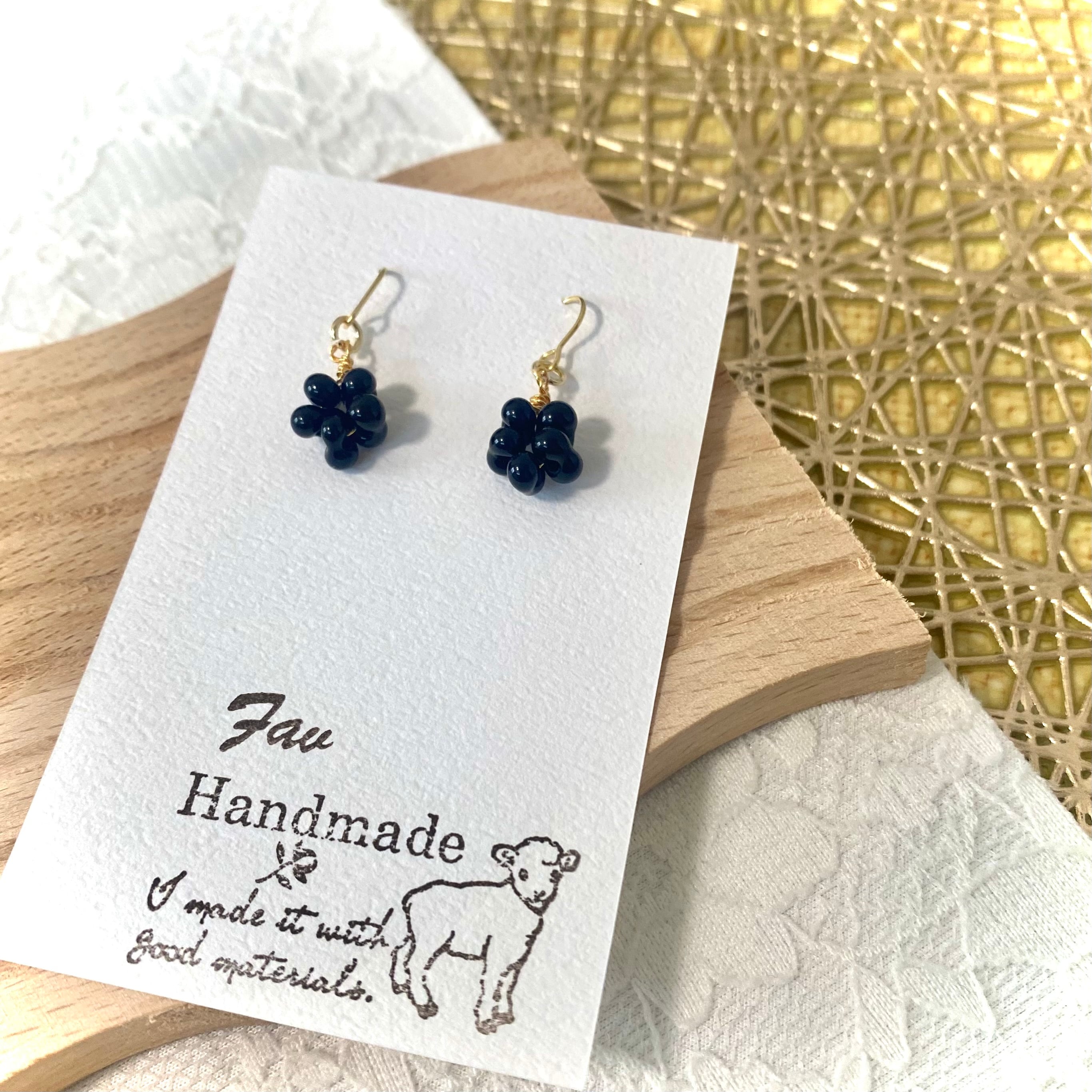 ファルファーレ シンプル チョコ ピアス・イヤリング | Fav handmade
