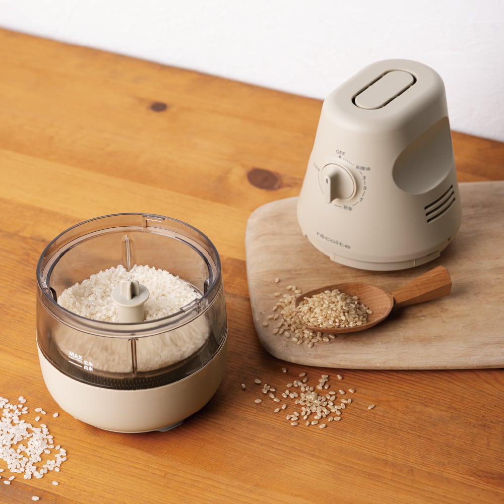 レコルト コンパクト精米機 / クリームホワイト RRP-1 (W