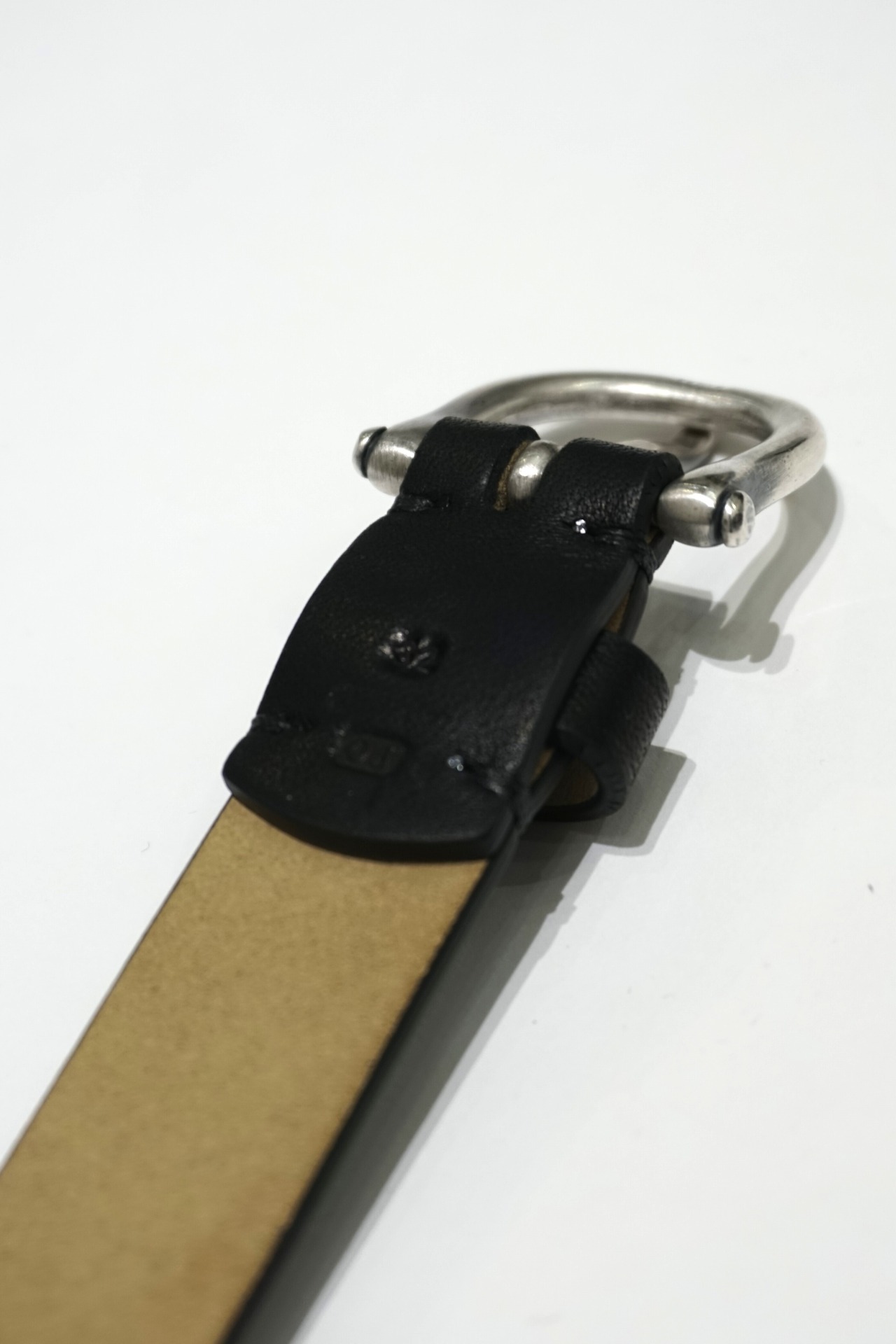 OLD JOE / STUNNING LEATHER SKINNY BELT