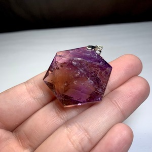 1.六芒星☆アメトリン ペンダントトップ