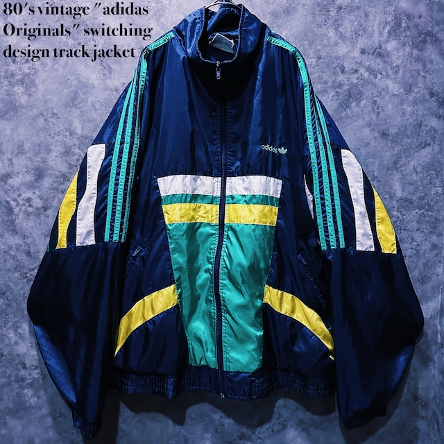 【doppio】80's vintage "adidas Originals" switching design track jacket