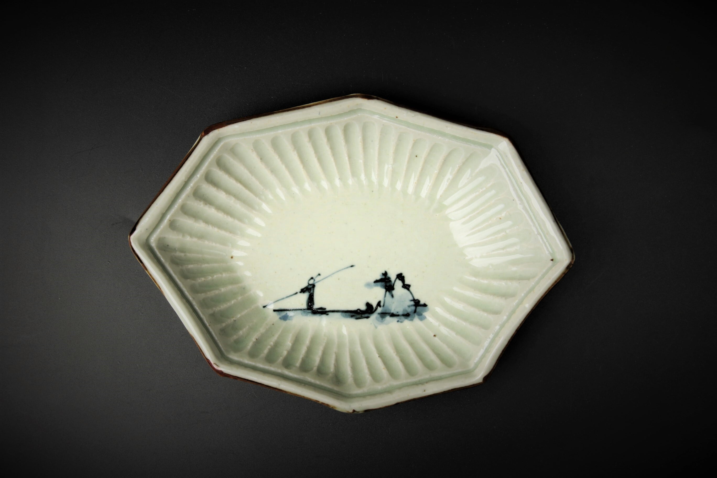 古物八角形皿 楽天市場】【ふるさと納税】 有田焼 徳幸窯 古染付八角皿 2枚セット