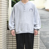 husky embroidery design henry neck sweat
