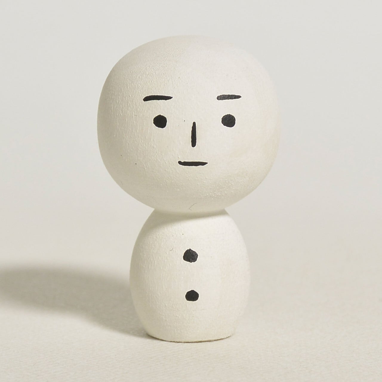 ゆきだるまこけしちゃん 約1寸 約3cm 鈴木明 工人（作並系）#2371