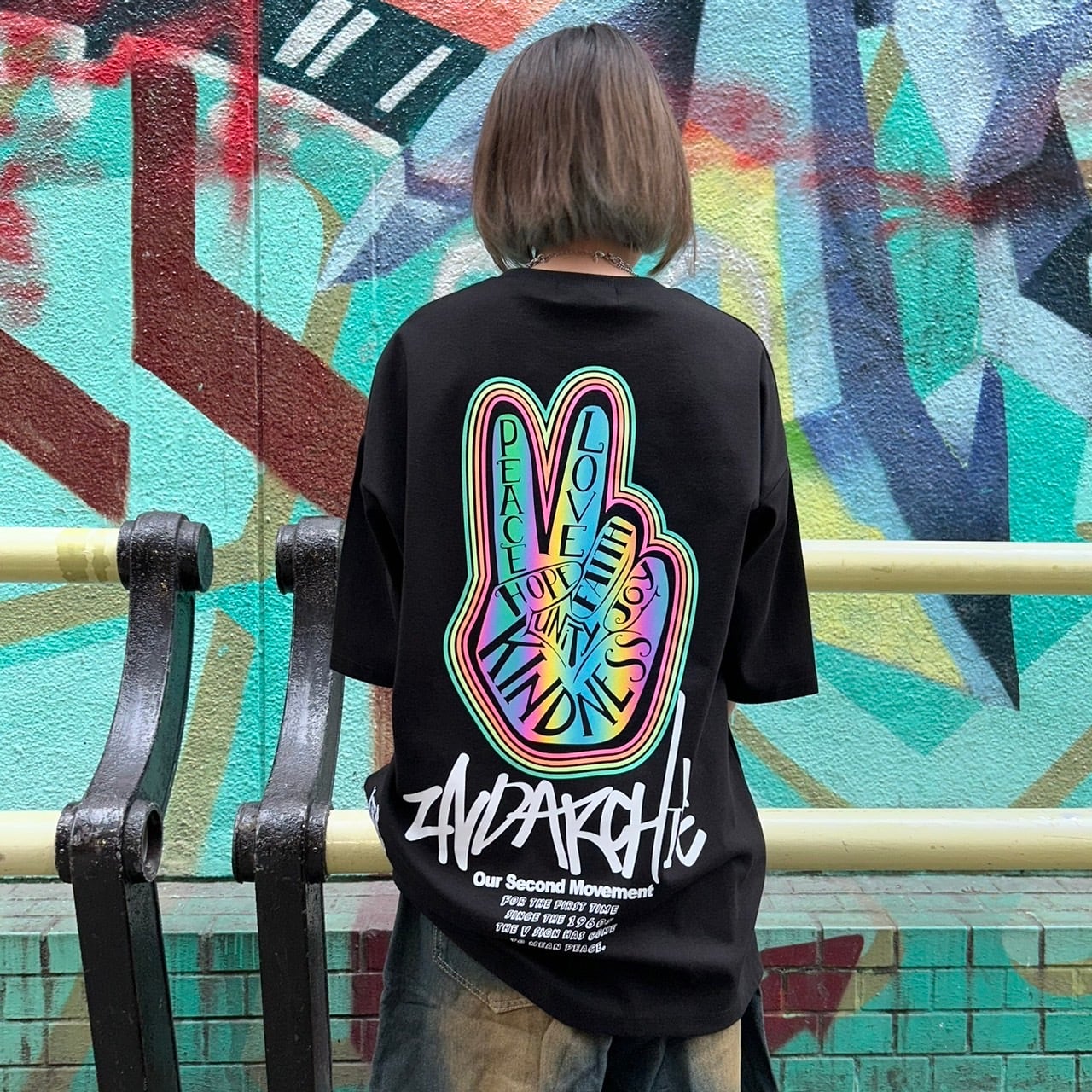 ピースリフレクターTシャツ | Jolly Clan