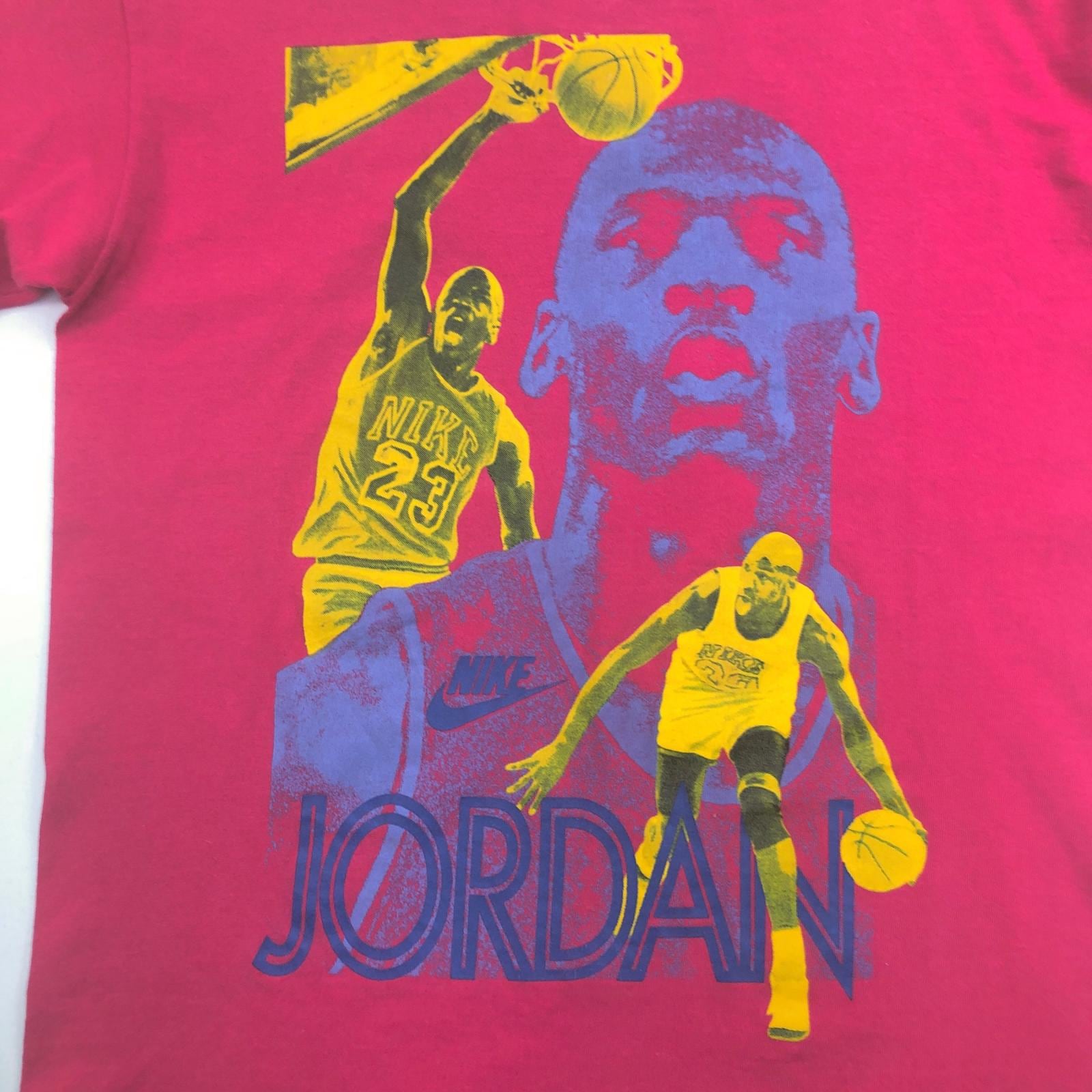 NIKE ナイキ 90年代 USA製 AIR JORDAN 銀タグ スポーツ プリント T