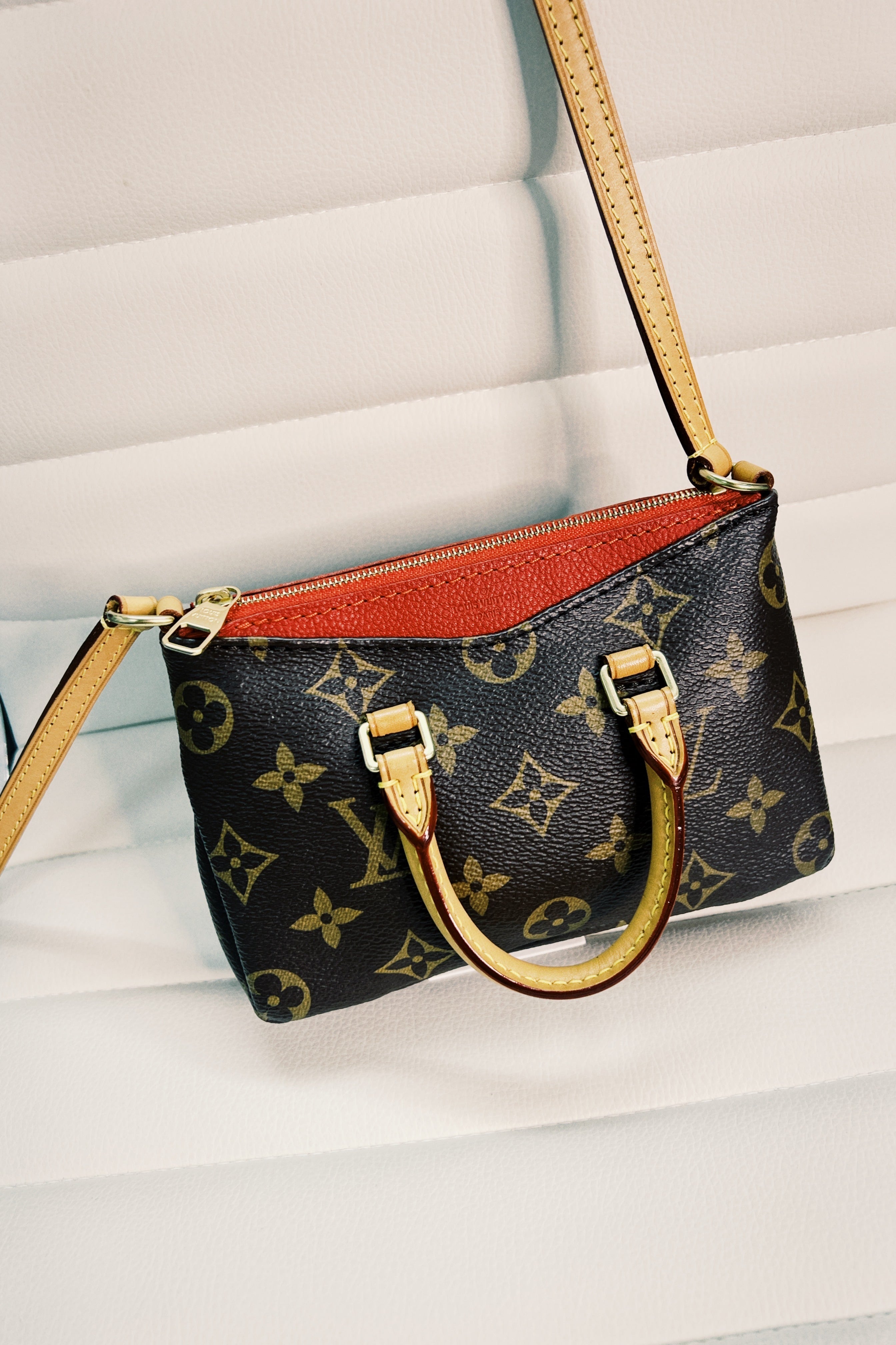 LOUIS VUITTON】 M61254 ナノパラス モノグラム ブラウン レディース 
