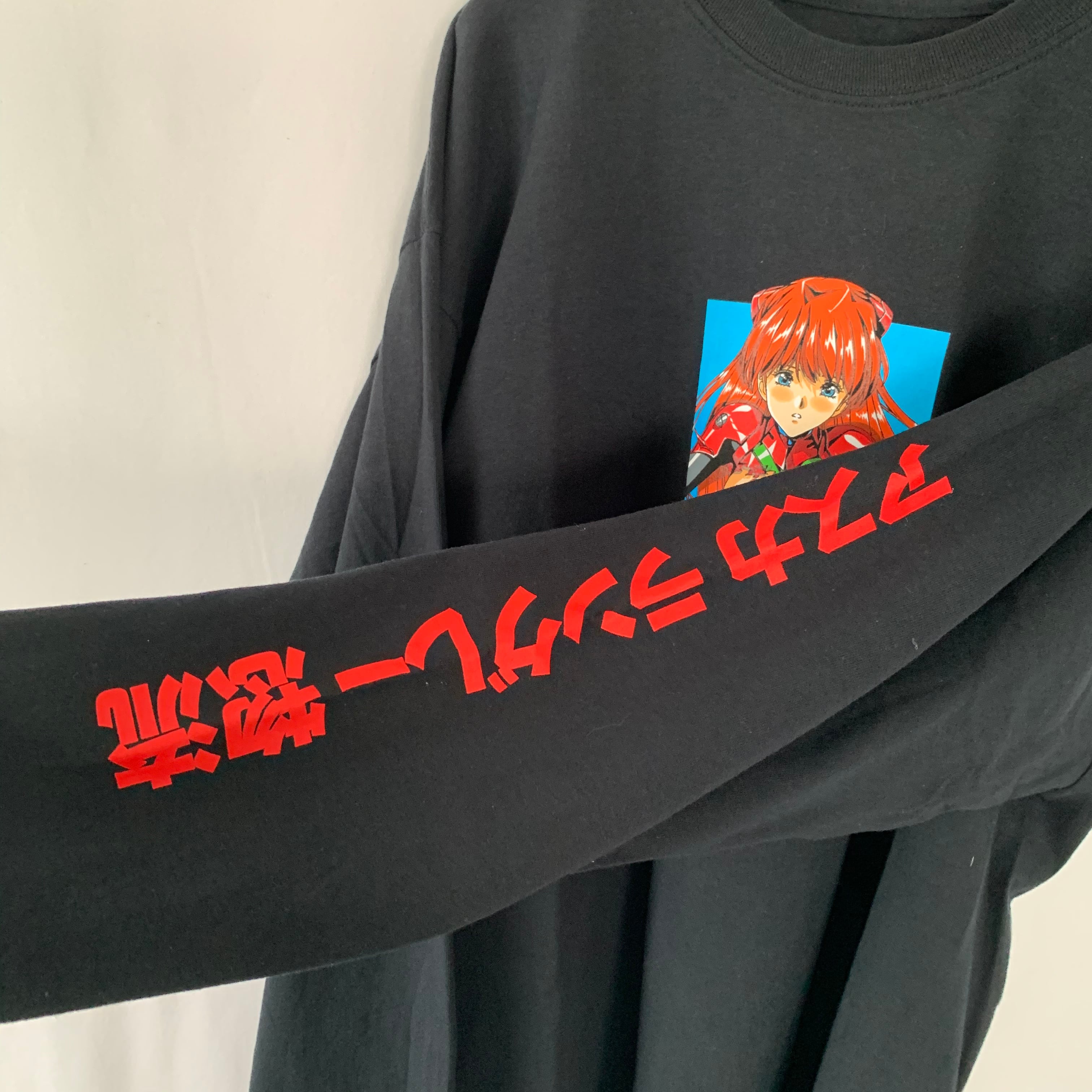 XL Eyes アイズロンTee Hook-Ups ジェルミクライン長袖Tシャツオタクスケーターことje