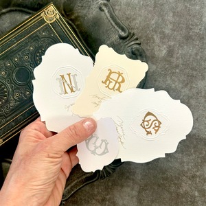 コンビネーションモノグラムステッカー［GOLD & SILVER］
