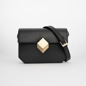 PIERRE HARDY　PRISM HANDBAG　BLACK GOLD