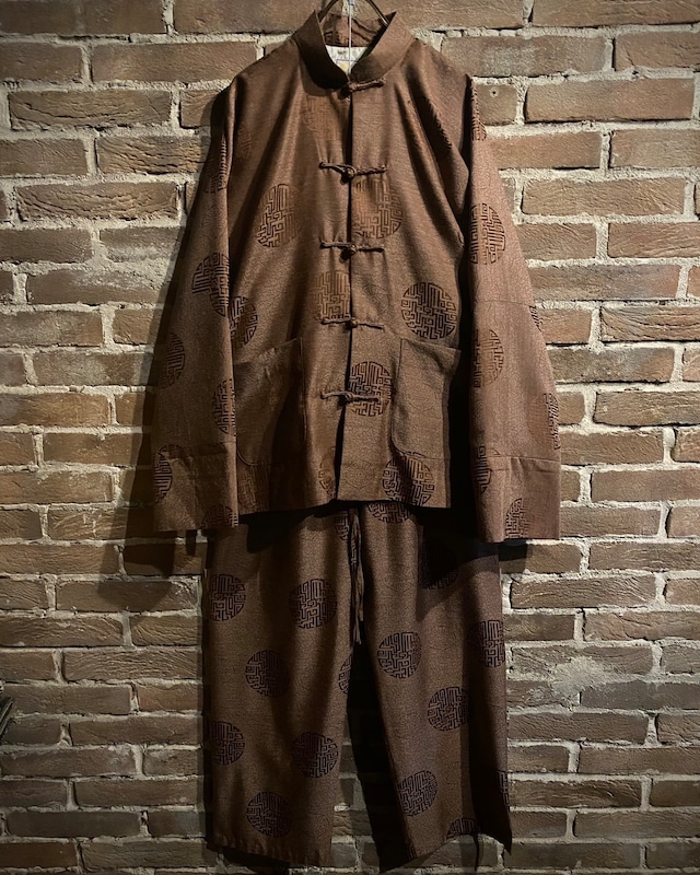 【Caka act3】Blown Color Vintage Loose China Shirt Setup