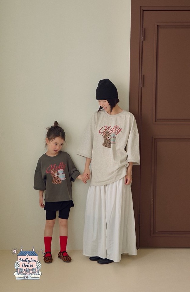 【取寄】mollybin｜chichi pigment tee (mom)｜チチピグメントTシャツ（ママ）｜FREE｜mom｜26 autumn