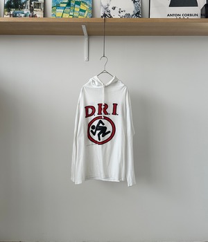 -D.R.I.- Vintage 80-90s Print Long Sleeve Hoodie