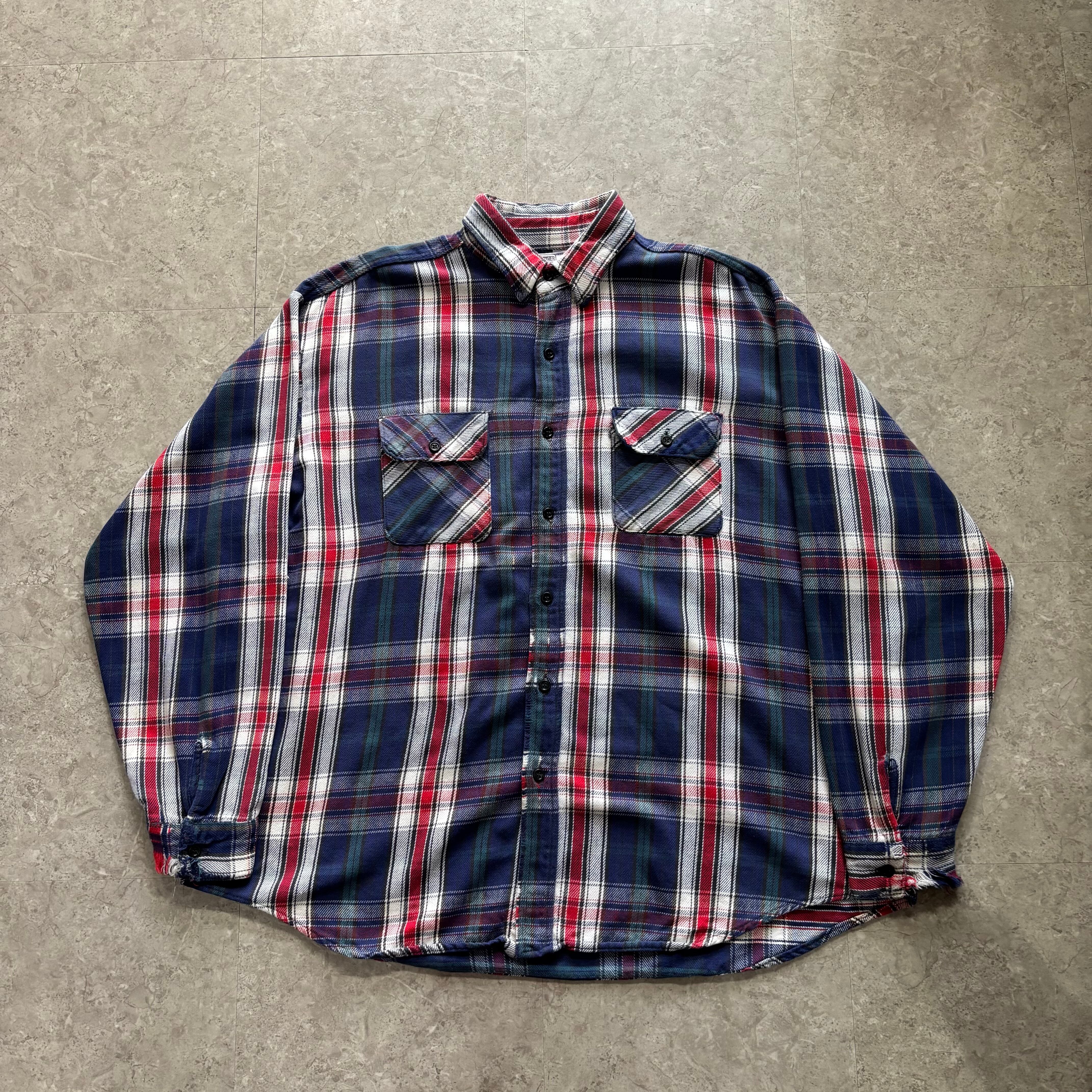 80s FIVE BROTHER Heavy Flannel Shirt【仙台店】