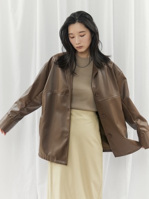 FAUX LEATHER JK（ﾌｪｲｸﾚｻﾞｰｼﾞｬｹｯﾄ）【7543117】