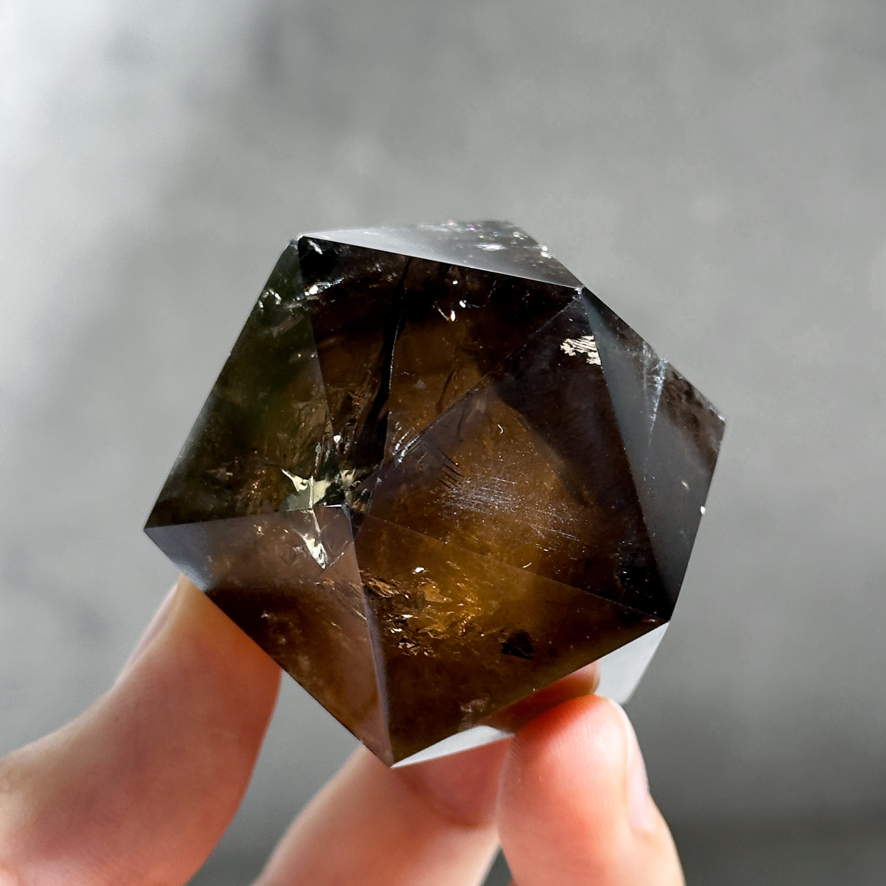 ★ファイナル特選品★七星陣セット【スモーキークォーツ『茶水晶』スペシャル】❤️ ミナスジェライス産スモーキークォーツ 二十面体33◇ Smoky Quartz