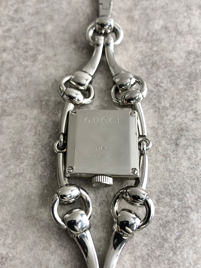 GUCCI グッチ 腕時計 シルバー シニョーリア ステンレススチール 116.5 クウォーツ vintage ヴィンテージ オールド w5e5nb