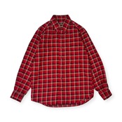 Eddie Bauer エディーバウアー チェック BD ボタンダウン 長袖 ネルシャツ XS/赤 レッド メンズ