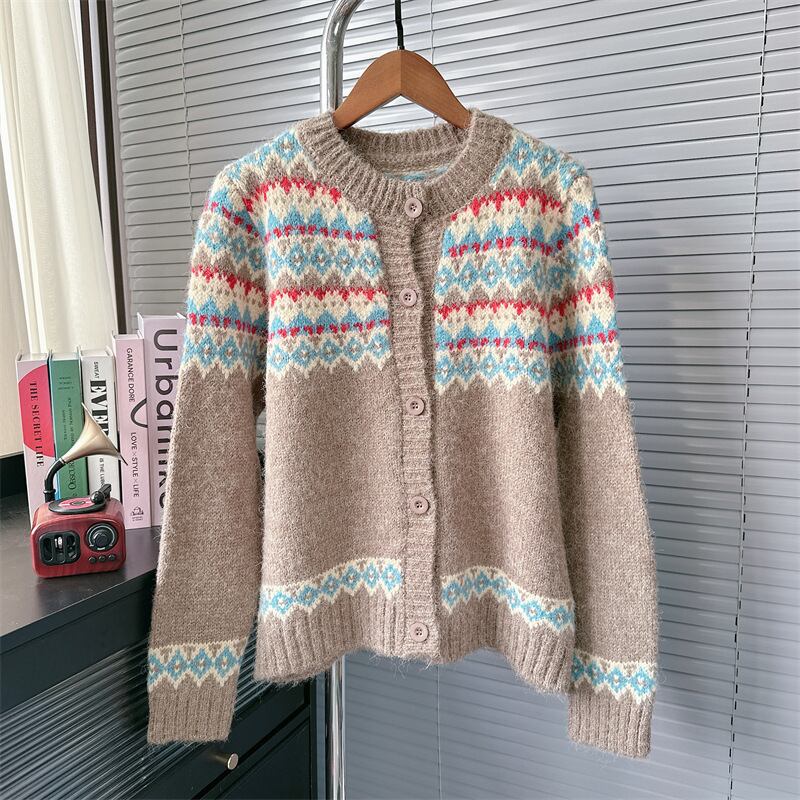 【outer】ジャカードニットカーデ M26772