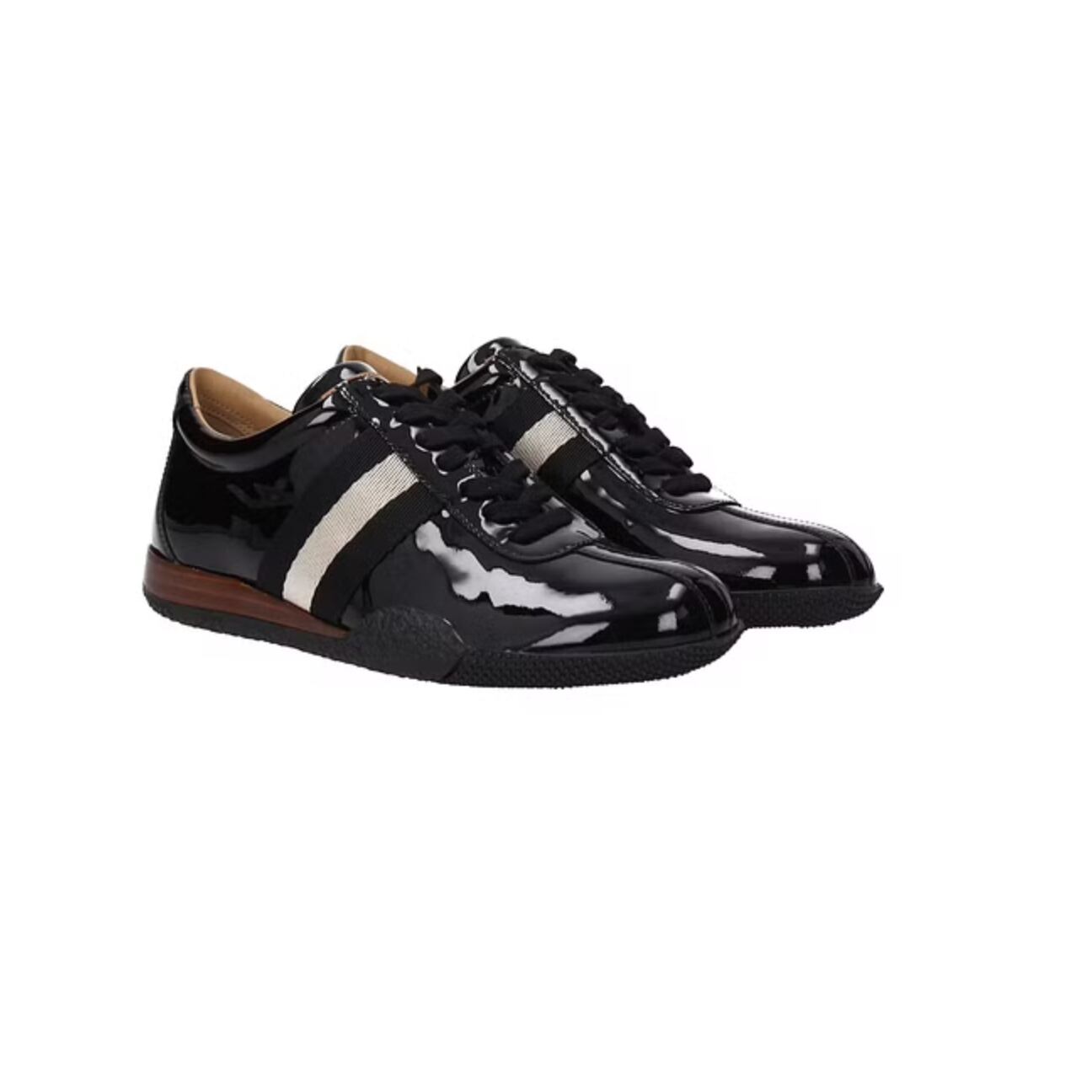 バリー BALLYレディーススニーカーパテントレザーブラック 6191027 FRANCISCA200 BLACK