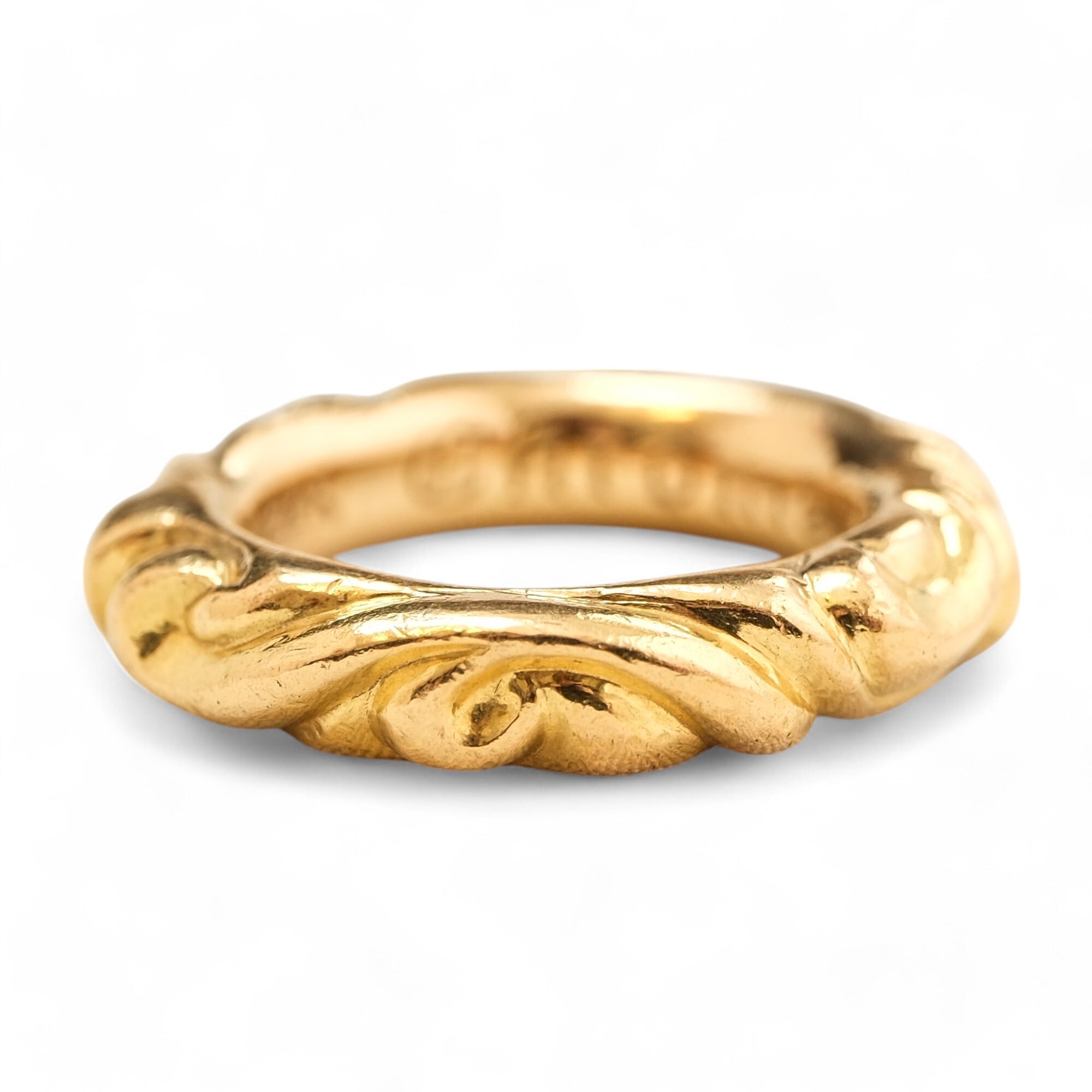 CHROME HEARTS クロムハーツ スクロールリング 22K サイズ8号