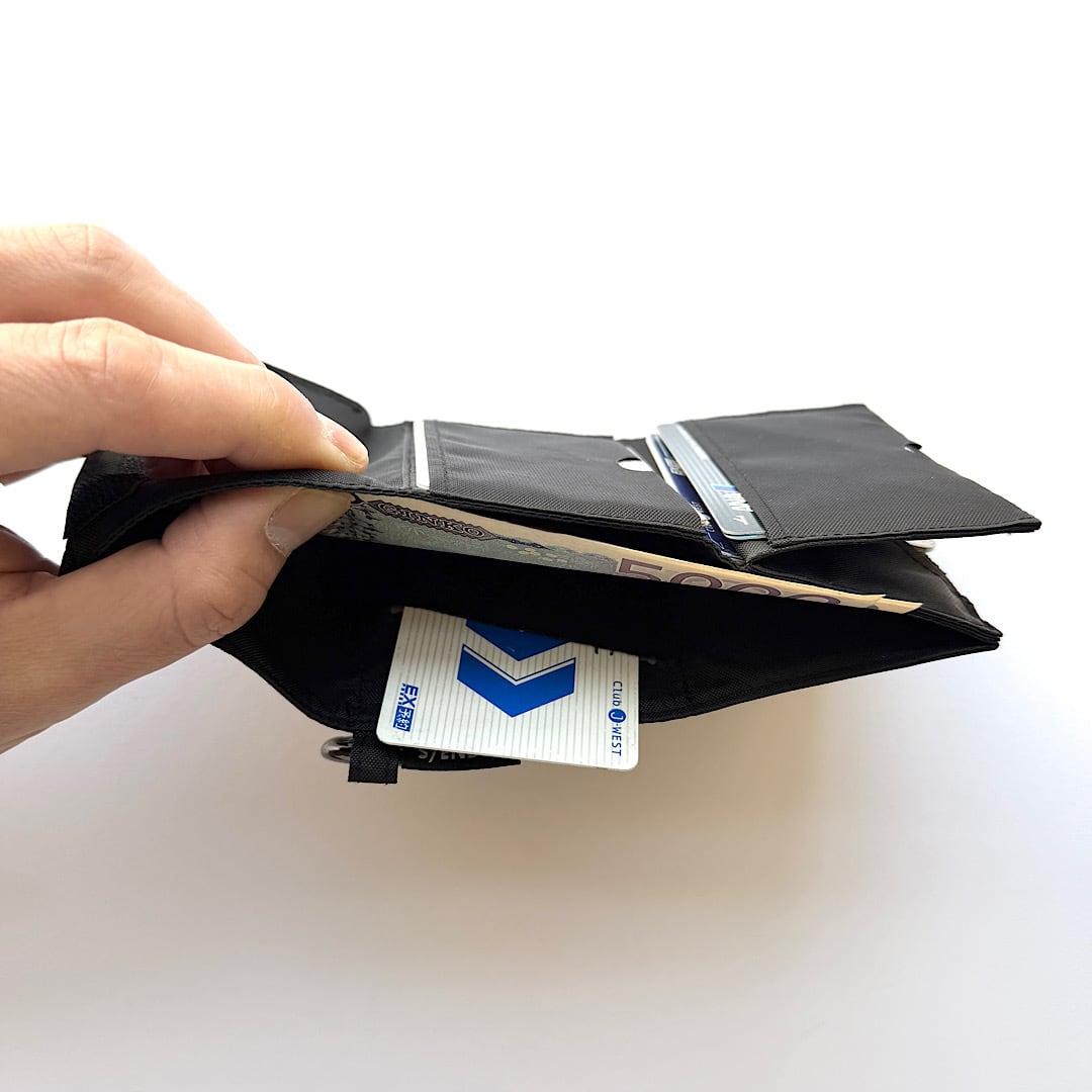 S/ENDER エスエンダー マルチウォレット グリッドブラック 財布 S/ENDER - MULTI WALLET <BLACK> | sender