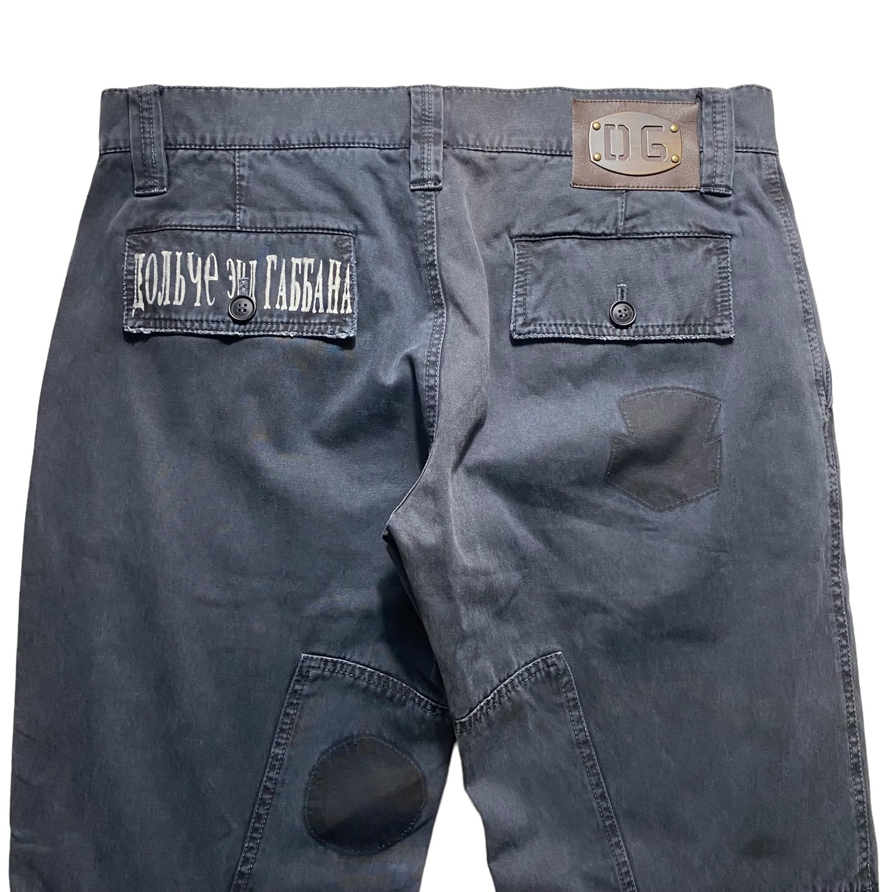 DOLCE&GABBANA fade color work pants