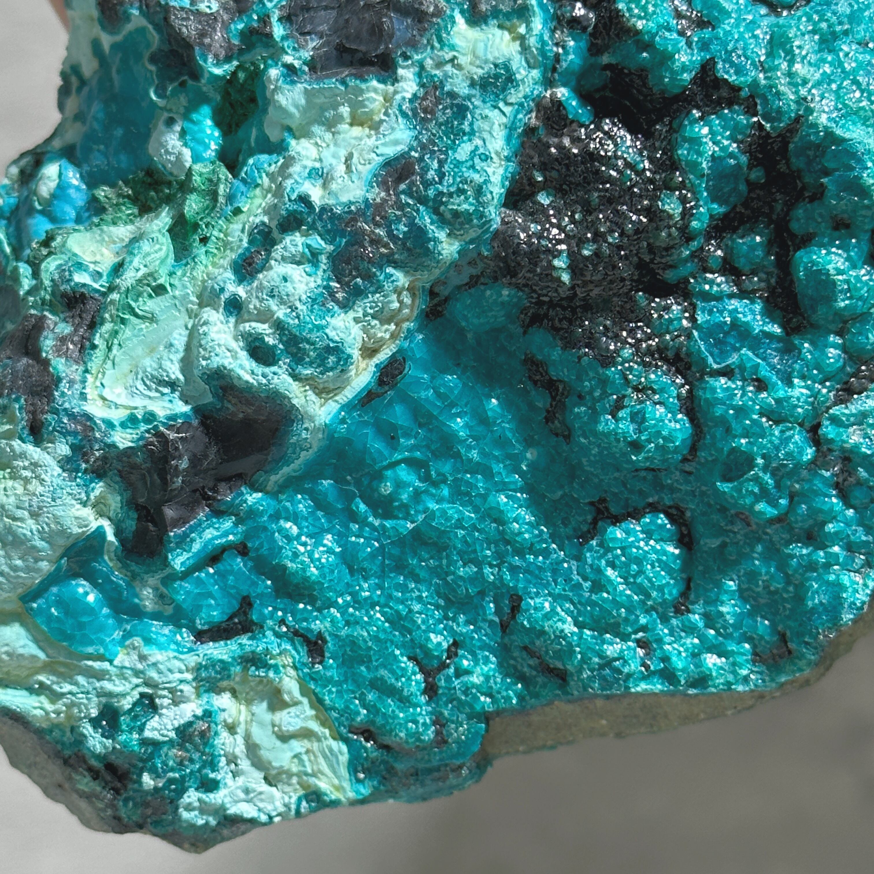 マラカイト with クリソコラ（マラコラ） 原石23◇ Chrysocolla