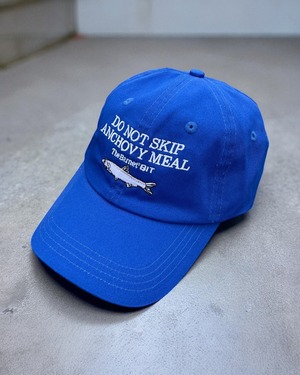 calm 'anchovy' embroidery cap <blue>