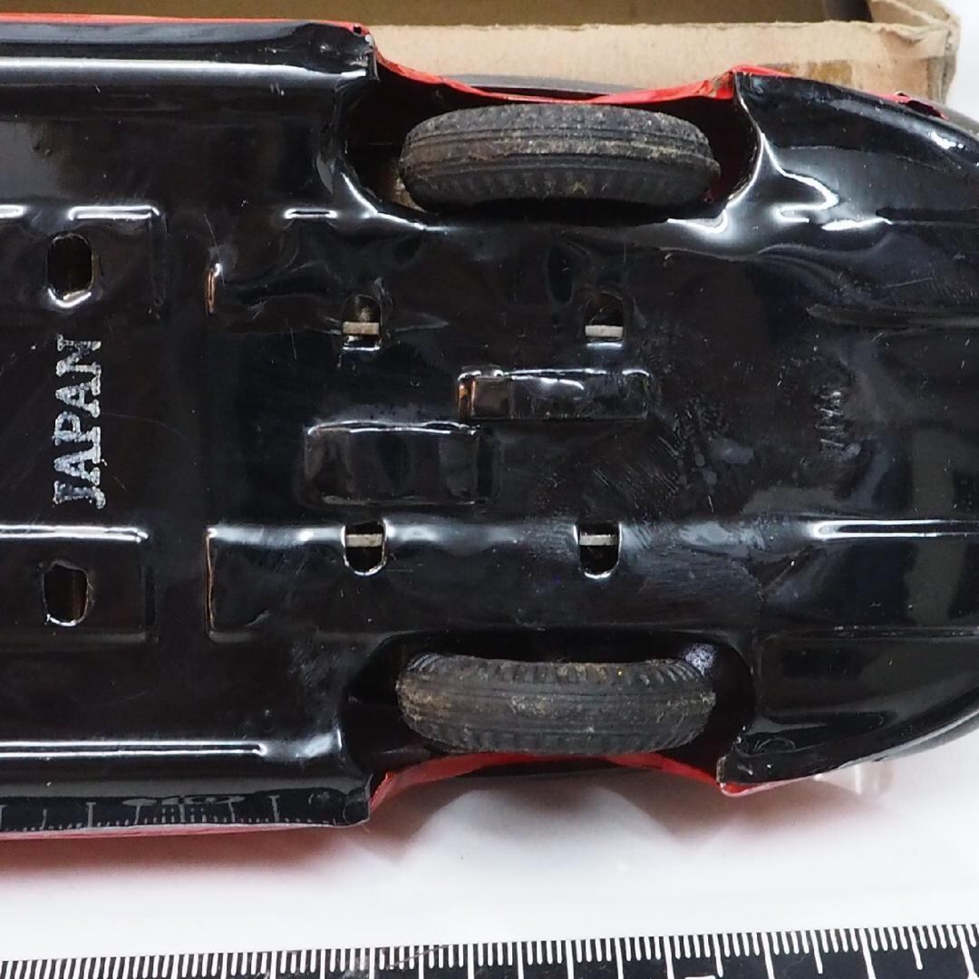 野村 メルセデス ベンツ300SLスポーツカー赤ブリキtin toy car箱付