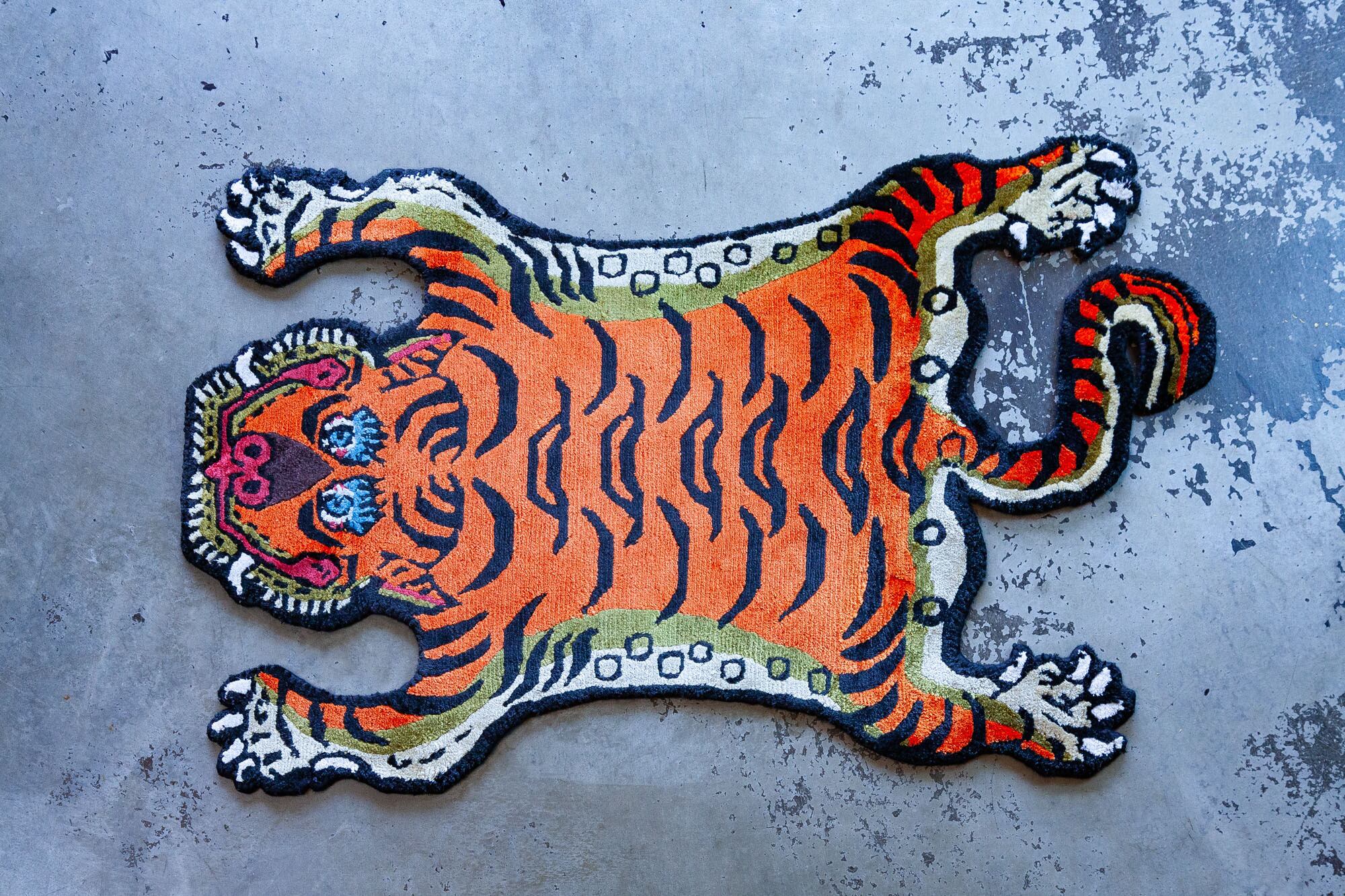 Tibetan Tiger Rug 《XSサイズ・シルク015》チベタンタイガーラグ