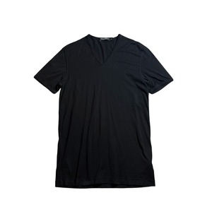 DOLCE&GABBANA black V neck tee