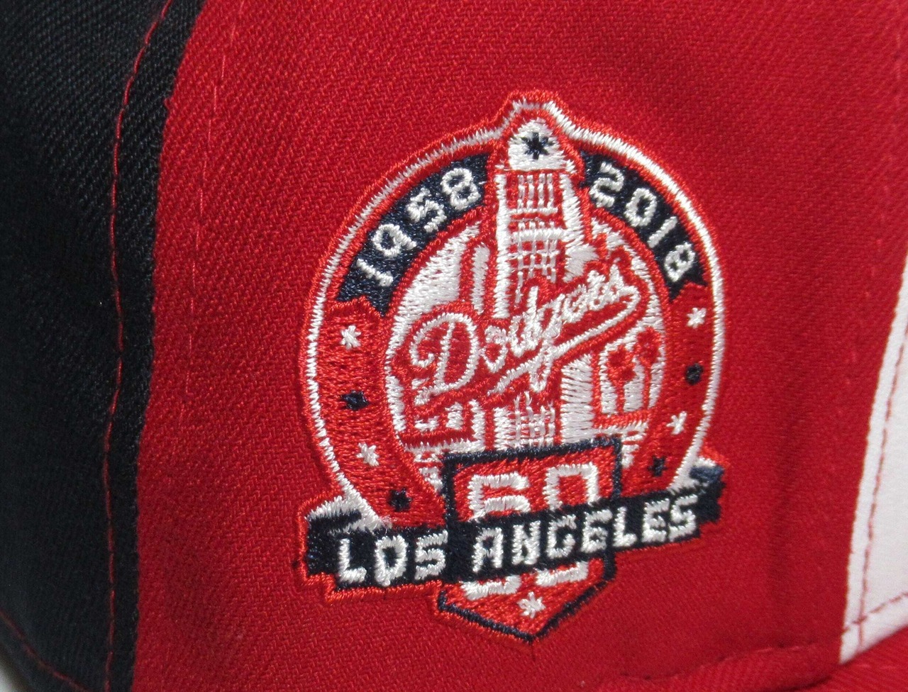 Exclusive NEW ERA 59fifty　Los Angeles Dodgers　ロサンゼルス・ドジャース　White×Navy×Red