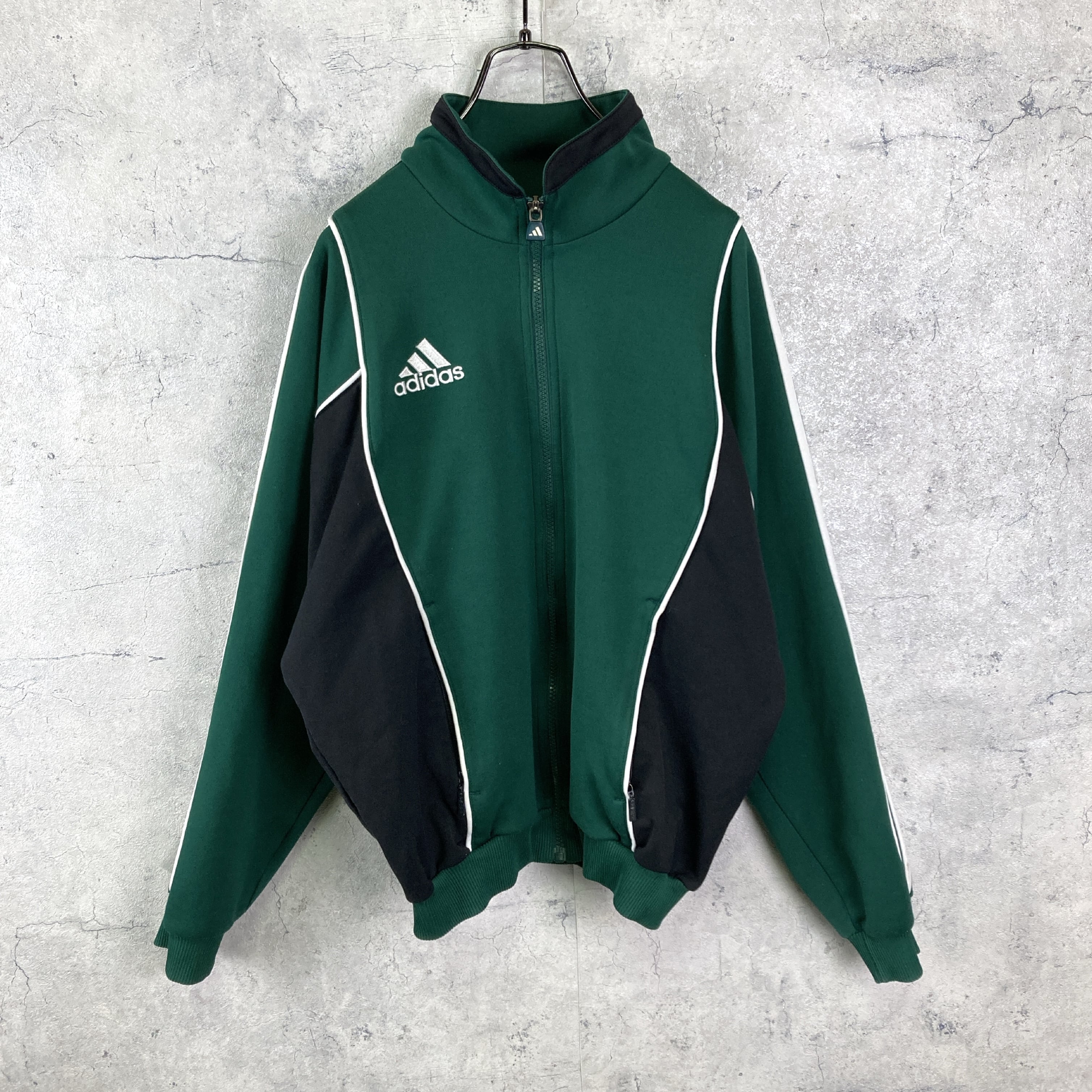 90s adidas トラックジャケット 黒タグ 万国旗タグ ヴィンテージ