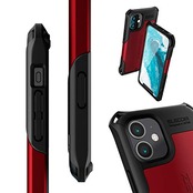 エレコム iPhone 12 mini ケース Qi充電対応 ハイブリッド ZEROSHOCK 耐衝撃 スタンダード レッド PM-A20AZERORD